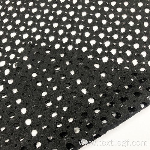 Black Lace Knitting Fabric